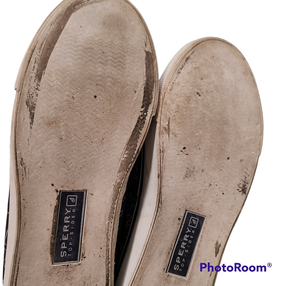 Sperry Topsiders Blue Whale print Size 7.5 - Picture 6 of 8